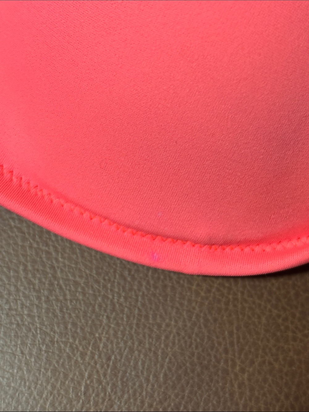 Victoria's Secret Coral Pink Ruffle Bandeau Bikini Set 34C Top Med Bottoms - Picture 8 of 8